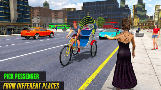 Bicycle Rickshaw Driving Games screenshot 5