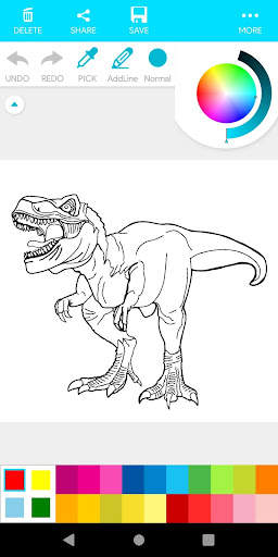 Coloring Dinosaurs New screenshot 4