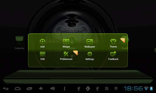 Next Launcher Theme glas lime screenshot 11