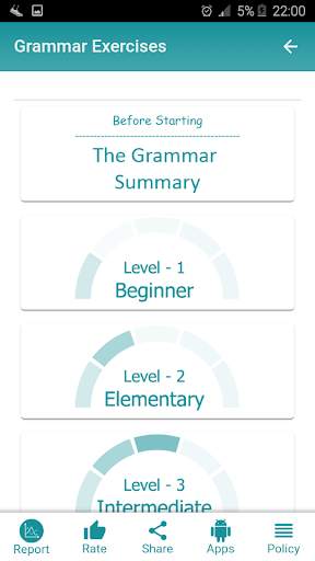 English Grammar Exercises free & Offline screenshot 1