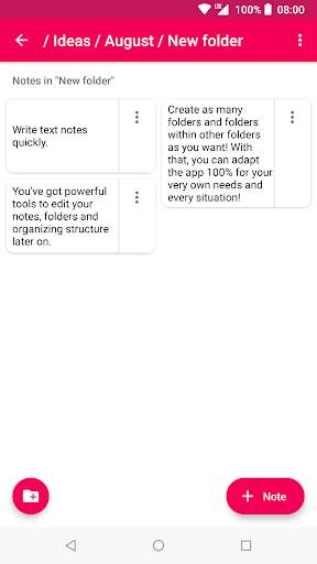 Notes & Folders 2 تصوير الشاشة