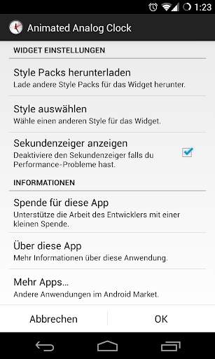Animated Analog Clock Widget screenshot 2