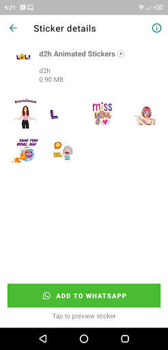 d2h Stickers screenshot 2