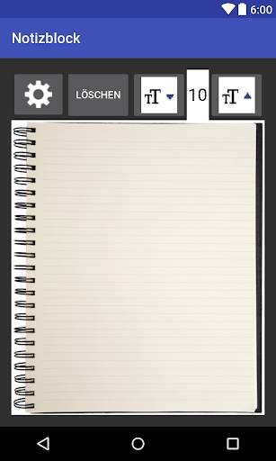 Notizblock (Notepad) free screenshot 1