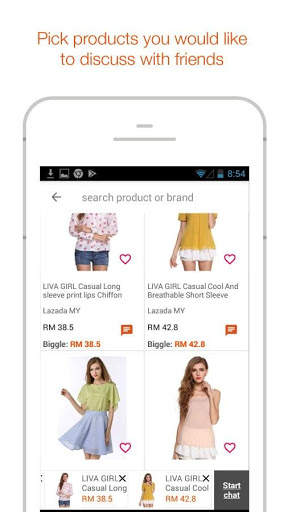 Biggle - a messaging app for products screenshot 2