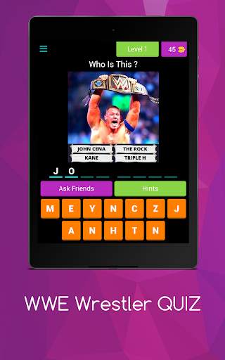 WWE QUIZ Game - Wrestler Quiz Game - 2021 screenshot 17