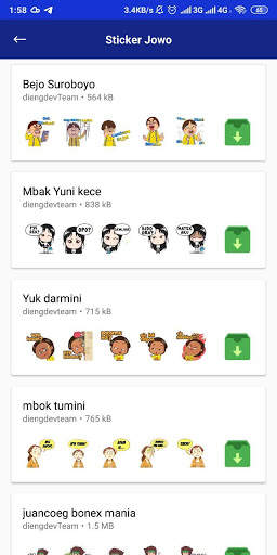 sticker jowo terbaru - Whatsapp Sticker funny screenshot 3