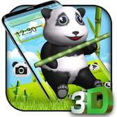 3D Cute Love Panda Theme 1.1.2
