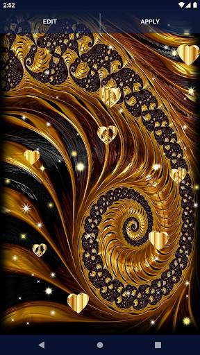 Gold Hearts 4K Wallpaper 7 تصوير الشاشة