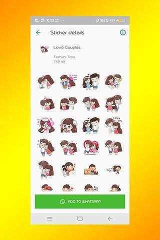 WA Love Stickers app screenshot 4