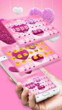 Hairy Love Heart Keyboard скриншот 1