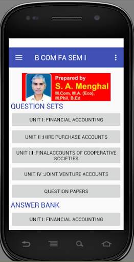 B COM FINANCIAL ACCOUNTING NAGPUR скриншот 2