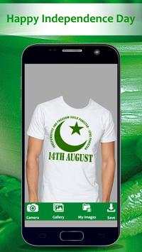 Pakistan Flag T Shirts Maker - 14 Aug Photo Editor screenshot 3