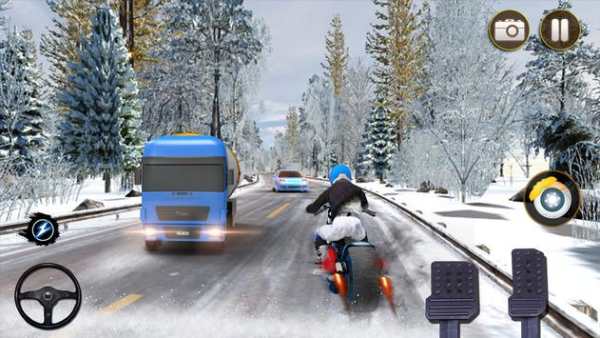 Offroad Snow Bike Driving Simulator 2019 screenshot 3
