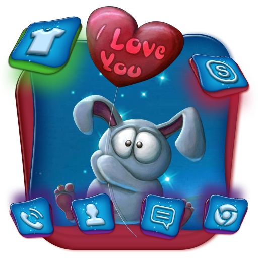 Cartoon Bunny Launcher Theme icon