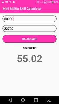 Mini Militia Skill Calculator screenshot 3