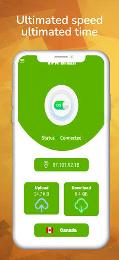 VPN Brazil - Unlimited Free VPN 🌐 ‏⭐✓ screenshot 2