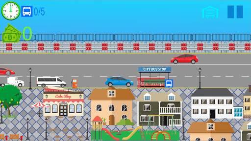 City Bus Mini-Simulator 2D स्क्रीनशॉट 3