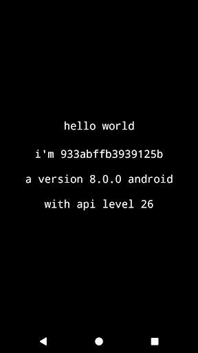 Hello World: My Android Version, API Level screenshot 1