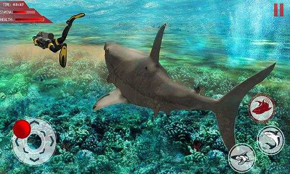 Angry White Shark Attack World: Hunt Ocean Life screenshot 3