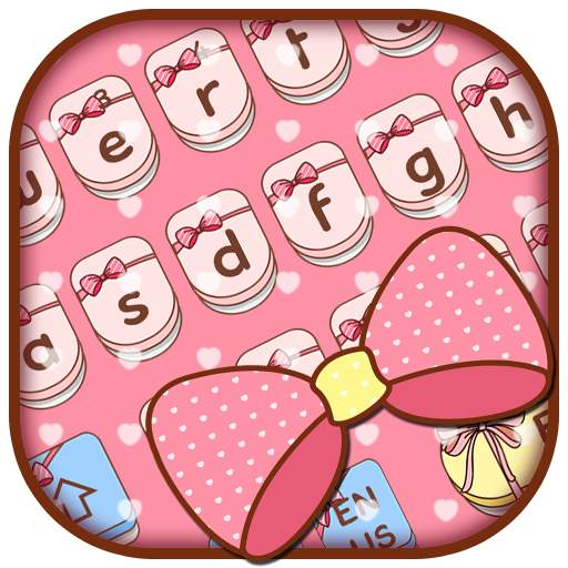 Pink Cute Bow Keyboard 10001002
