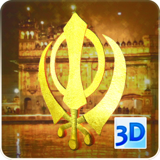 3D Khanda (Sikh Symbol) Live W أيقونة
