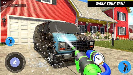 Power Gun House Washing Game screenshot 5