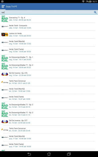 Guia TV PT screenshot 20