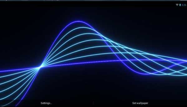 Nexus Neon Wave HD LWP screenshot 8