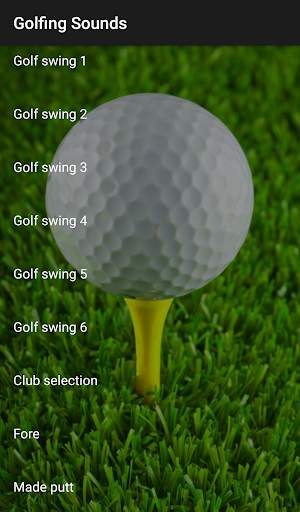 Golfing Sounds 1 تصوير الشاشة