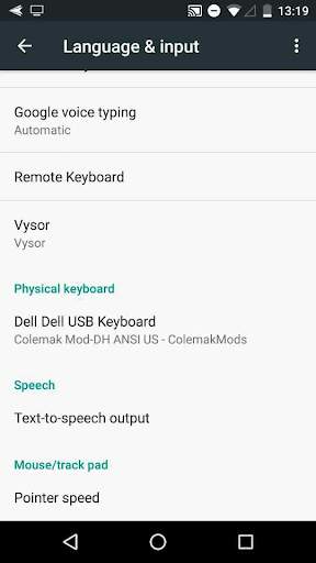 Colemak Mod-DH physical keyboard screenshot 1