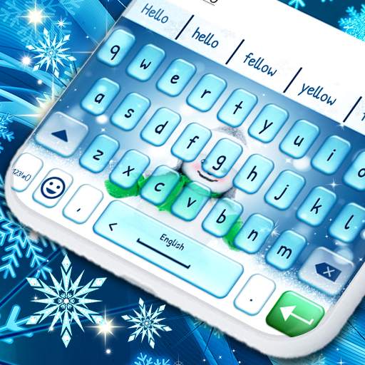 Snowman Keyboard ☃️ Winter Snow Keyboard Theme 2.4.5