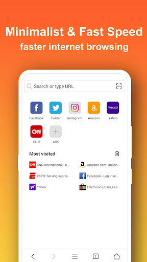 Mini Web Browser- Ad Blocker screenshot 1