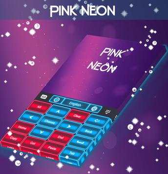 Pink Neon Keyboard GO screenshot 4