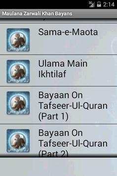 Maulana Zarwali Khan Bayan screenshot 2