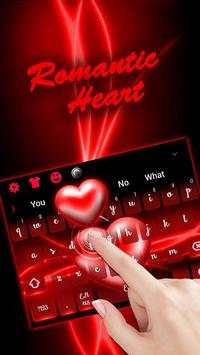 Romantic Love Heart Keyboard screenshot 1