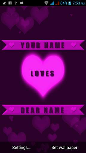 Valentine Name Live Wallpaper screenshot 6