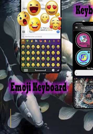 Koi Fish Love Keyboard screenshot 2