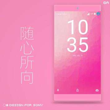GALAXY XPERIA Theme | JUST PINK 🎨Design For SONY screenshot 4