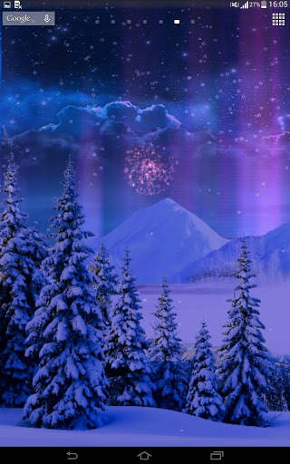 Snowfalling Live Wallpaper screenshot 2