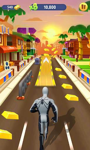 Spider Subway Super Hero Dash скриншот 2