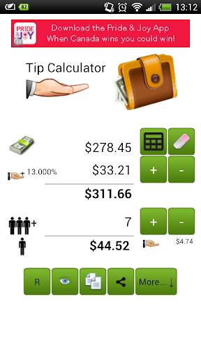 Tip Calculator Lite screenshot 2