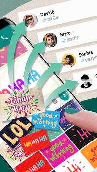 Keyboard for Whatsapp-fast emoji/sticker/gif send screenshot 1