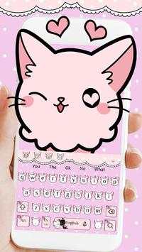Cute Cat Keyboard Theme screenshot 1