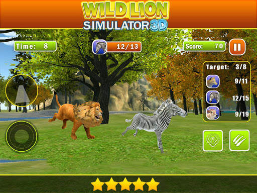 Wild Angry Lion Revenge Sim 3D स्क्रीनशॉट 23