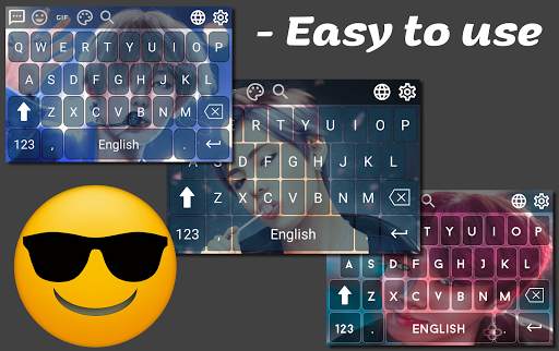 BTS Keyboard Theme स्क्रीनशॉट 1