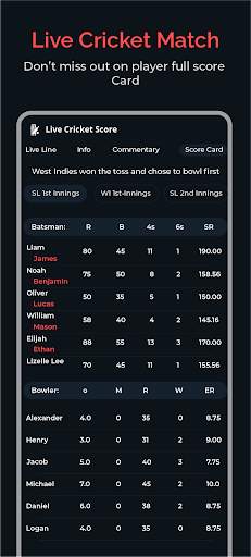 Live Cricket Match & Cricket Score: Live Score screenshot 3