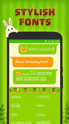 Cartoon Keyboard Theme - Carrot स्क्रीनशॉट 3