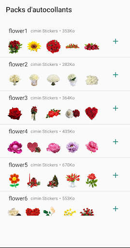 Flower sticker for Whatsapp -W screenshot 1