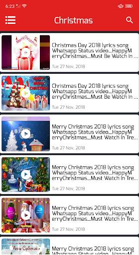 Christmas Video Status स्क्रीनशॉट 5